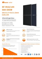 Modul Solarmodul Solarpanel Panel Solar Modul 595 W 2278x1134x30 mm - Bild 2 von 3