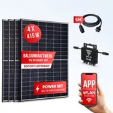 Balkonsolaranlage Solaranlage 1660/1600W Wechselrichter drosselbar auf 800 W - Bild 2 von 7