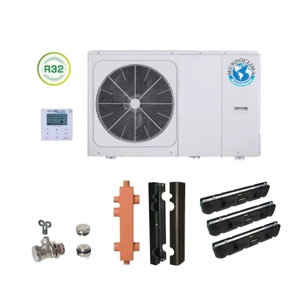 [Paket] MundoClima Monoblock W&auml;rmepumpen-SET-2-RLA - MAM16V10T - 15,9kW Heizen - 400V