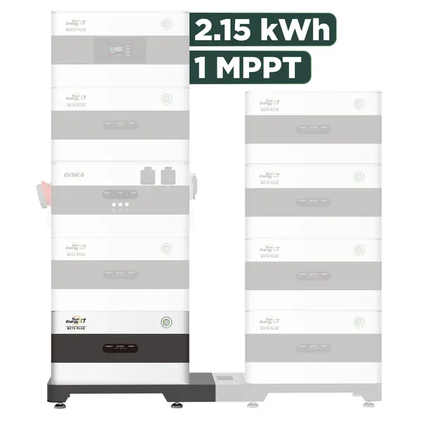 SunEnergyXT Plus (bis 17,2 kWh) Konfigurator 1000 Wp ohne BK215 / 2,15 kWh / Solyco 500 Wp Bifazial / 2 Module