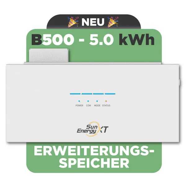 SunEnergyXT B500 5 kWh LFP Erweiterungsspeicher für SunEnergyXT 500 / 500 PRO PV Speicher (modular erweiterbar)