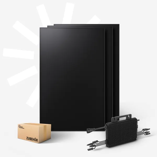Trio (BC) - 1440Wp bifaziales Balkonkraftwerk mit 1600W Wechselrichter