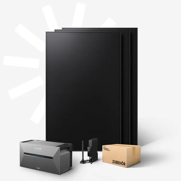 Trio (BC) - 1440Wp Balkonkraftwerk mit Speicher Anker SOLIX Solarbank 3 Pro