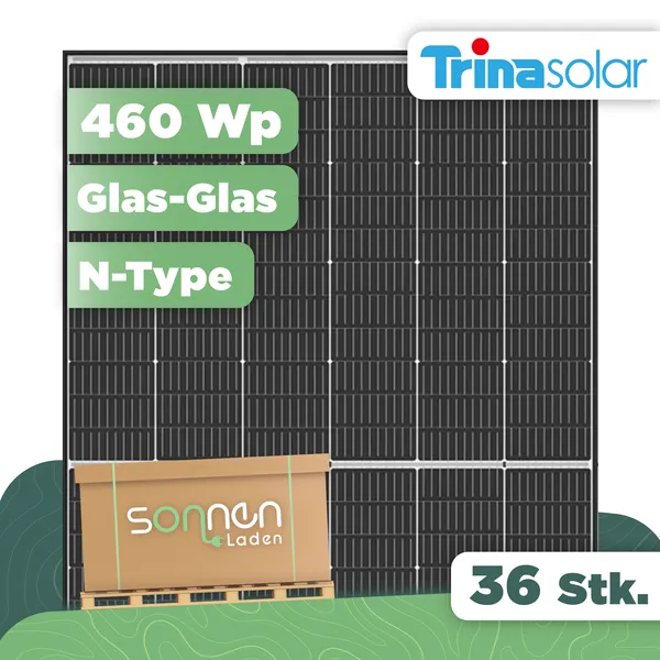 Trina Vertex S+ 460 Wp NEG9R.28 Glas-Glas PV-Modul - 36 Stk (Palette)