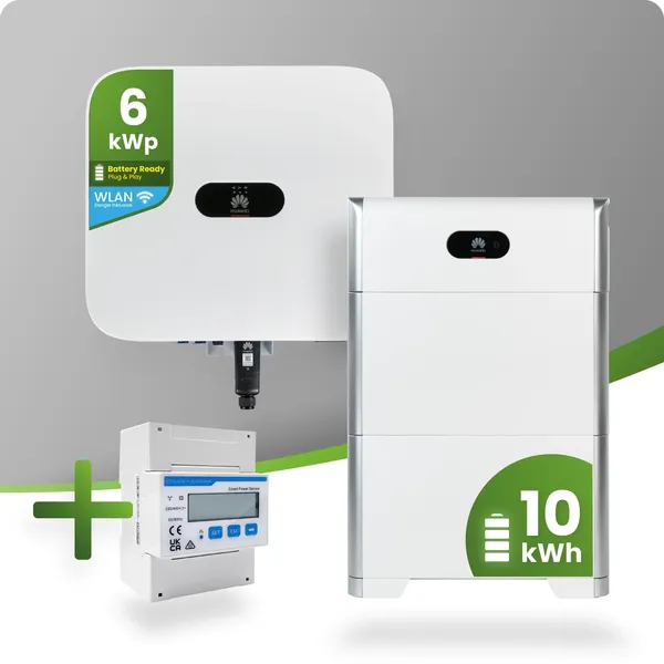 Huawei PV-Paket mit 6kW Hybrid-Wechselrichter und 10kW Speicher inklusive Smart Meter