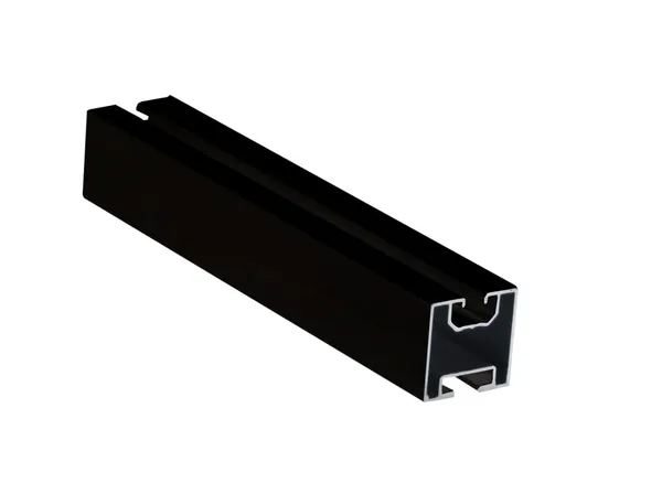 SCHWARZE Aluminium-Schiene Solar Anlagen - 1,2 Meter