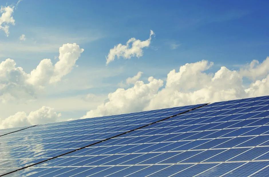 Solarmodul mit Steuerelektronik einer Inselanlage