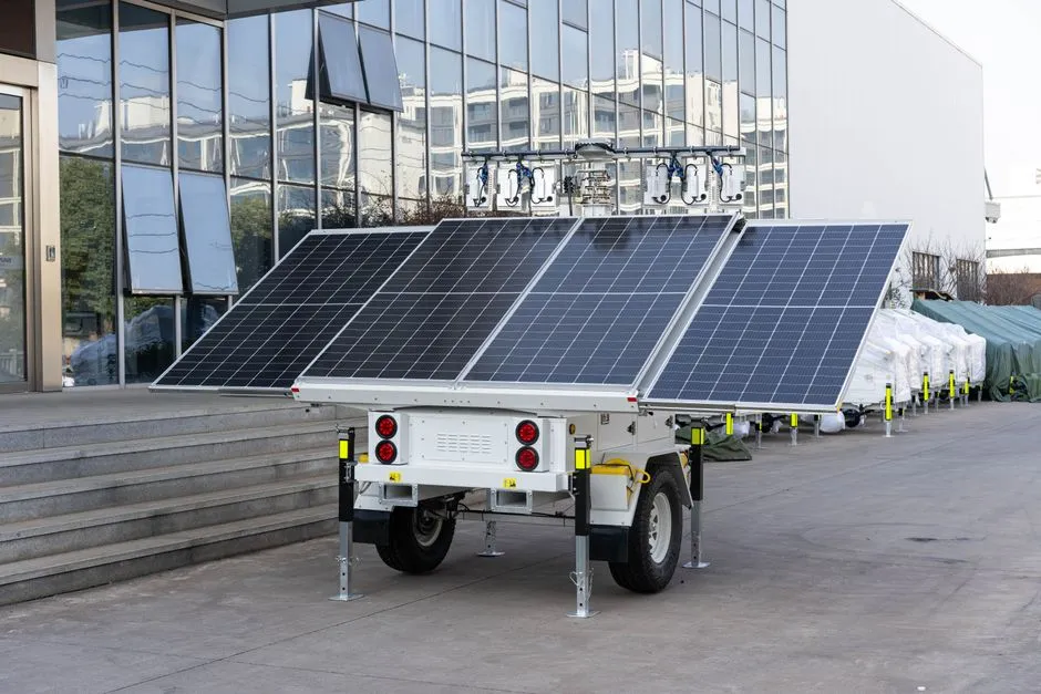 Mobile Solareinheit zur Stromversorgung im Freien
