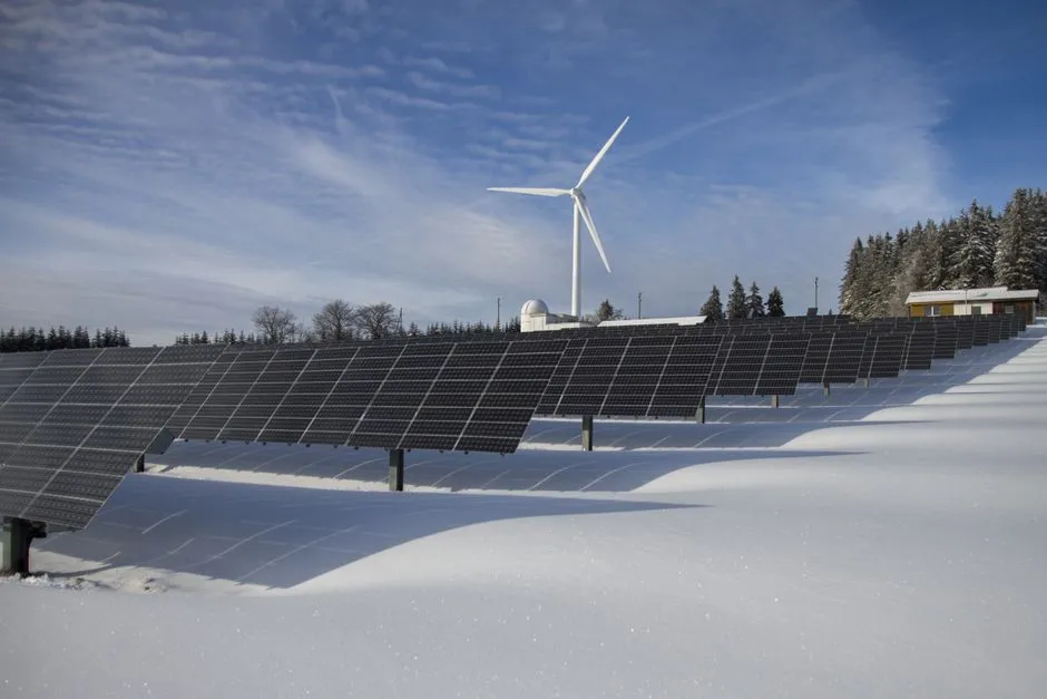 Solarmodule aus der Nähe