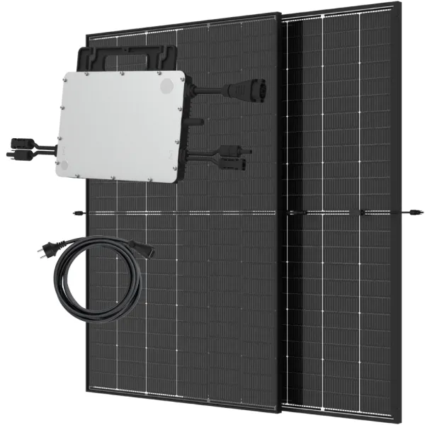 Balkonkraftwerk 800W - 2x Trina Vertex S+ 465Wp Solarmodul + Hoymiles HMS-800W-2T Mikrowechselrichter