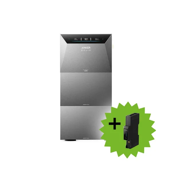 Anker 15kWh SOLIX 4 E5000 PRO All-in-One Speichersystem und 2x BP5000 Erweiterungsakku inkl. Smart Meter