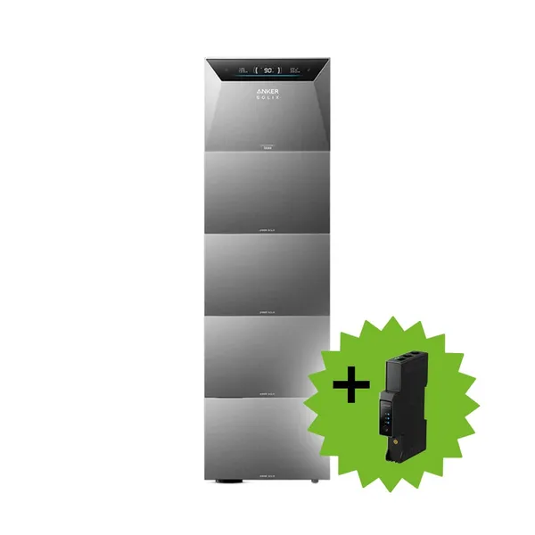 Anker 25kWh SOLIX 4 E5000 PRO All-in-One Speichersystem und 4x BP5000 Erweiterungsakku inkl. Smart Meter