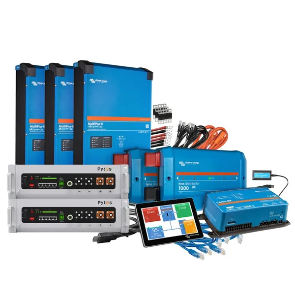 Offgridtec Backup-Kit 10,24kWh Pytes V5a Akku - Victron MultiPlus II 48/3000 Wechselrichter 3-Phasig