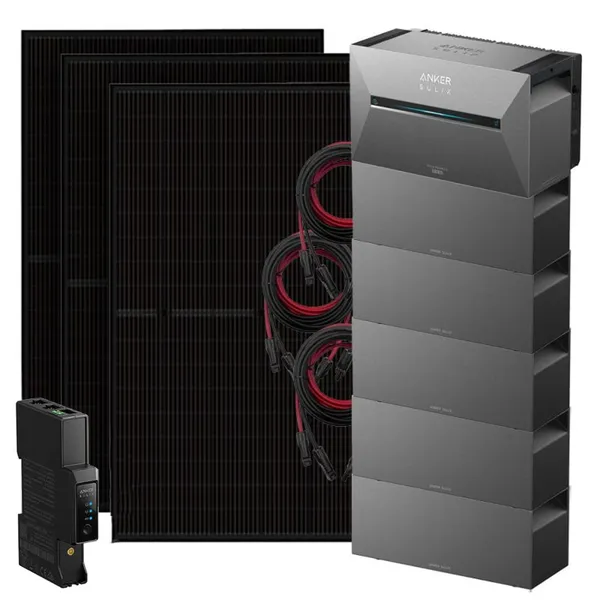 Anker 1350W Solix 3 Balkonkraftwerk inkl. 16,13kWh Speicher E2700 BP2700 & Stromzähler