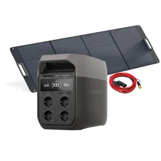 EcoFlow Set Delta 3 Powerstation und 200 Watt Solarmodul